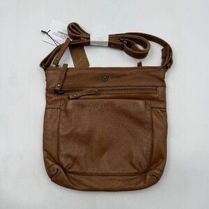 NEW Cochoa Brown Leather Crossbody Purse